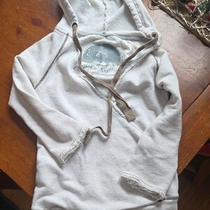 Free People Off-White Pullover Hoodie